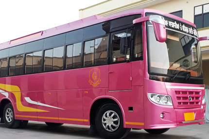 Semi deluxe bus - Hargobind coach